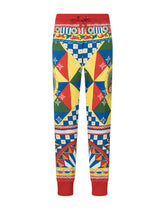Carretto-print jersey jogging pants -  | Dolce & Gabbana