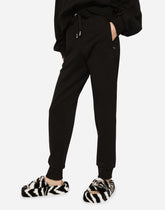 Jersey jogging pants with embossed logo -  | Dolce &amp; Gabbana