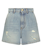 High-waisted denim shorts -  | Dolce &amp; Gabbana