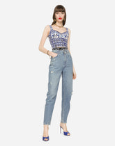 Jeans with small rips -  | Dolce &amp; Gabbana