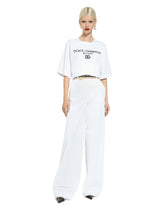Flared cotton gabardine pants -  | Dolce &amp; Gabbana