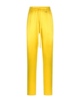 Silk crepe pants with elasticated waistband -  | Dolce & Gabbana