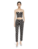 Cotton pants with polka-dot print -  | Dolce &amp; Gabbana