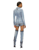 Denim shorts with ripped details -  | Dolce &amp; Gabbana