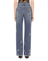 Flared jeans with French wire embellishment -  | Dolce &amp; Gabbana