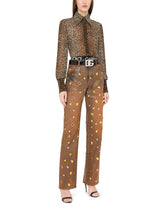 Jeans with rhinestone details -  | Dolce &amp; Gabbana