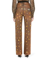 Jeans with rhinestone details -  | Dolce &amp; Gabbana