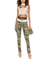 Cotton cargo pants with camouflage print -  | Dolce & Gabbana
