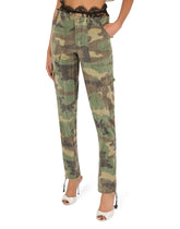 Cotton cargo pants with camouflage print -  | Dolce & Gabbana