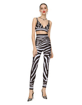 Zebra-print jersey leggings -  | Dolce & Gabbana