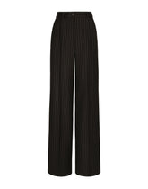 Pinstriped wool palazzo pants -  | Dolce &amp; Gabbana