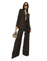 Pinstriped wool palazzo pants -  | Dolce &amp; Gabbana