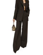 Pinstriped wool palazzo pants -  | Dolce &amp; Gabbana