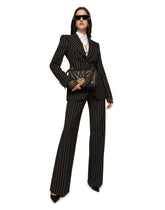 Pinstriped wool palazzo pants -  | Dolce &amp; Gabbana