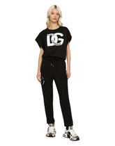 Jogging pants with DG logo patch -  | Dolce & Gabbana