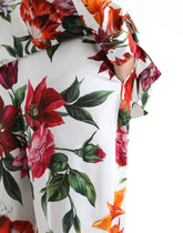 Flower-print poplin trousers -  | Dolce &amp; Gabbana