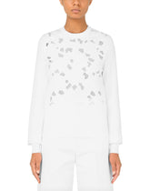 Silk sweater with openwork embroidery -  | Dolce & Gabbana