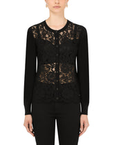 Wool and lace cardigan -  | Dolce &amp; Gabbana