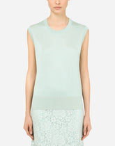 Sleeveless silk sweater -  | Dolce & Gabbana