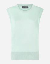 Sleeveless silk sweater -  | Dolce & Gabbana