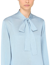 Silk blouse with pussy bow -  | Dolce & Gabbana