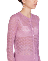 Lurex lace-stitch cardigan -  | Dolce & Gabbana