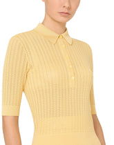 Silk lace-stitch polo shirt -  | Dolce &amp; Gabbana