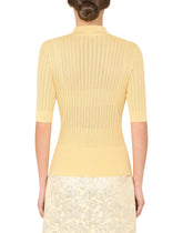 Silk lace-stitch polo shirt -  | Dolce & Gabbana