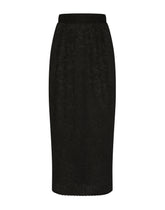 Lace-stitch calf-length skirt -  | Dolce &amp; Gabbana