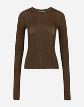 Full-fashioned viscose sweater -  | Dolce &amp; Gabbana