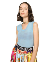 Technical fine-rib tank top -  | Dolce & Gabbana