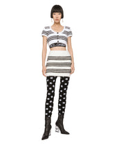 Angora miniskirt with striped detailing -  | Dolce & Gabbana
