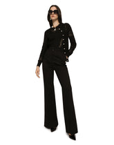 Cashmere and silk sweater with lace inlays -  | Dolce &amp; Gabbana