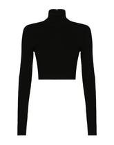 High-neck cropped top -  | Dolce &amp; Gabbana