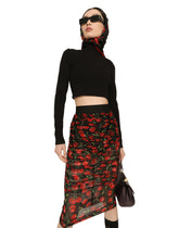 High-neck cropped top -  | Dolce &amp; Gabbana