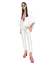 Cropped Majolica-print silk sweater -  | Dolce & Gabbana