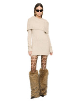Llama wool round-neck dress -  | Dolce & Gabbana