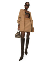 Short cashmere and alpaca wool skirt -  | Dolce & Gabbana