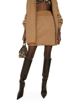 Short cashmere and alpaca wool skirt -  | Dolce & Gabbana
