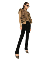 Wool and cashmere cardigan with detachable collar -  | Dolce & Gabbana