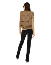 Wool and cashmere cardigan with detachable collar -  | Dolce & Gabbana