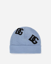 Wool jacquard hat with DG logo -  | Dolce &amp; Gabbana