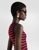 Ribbedbed viscose tank top dress -  | Dolce &amp; Gabbana