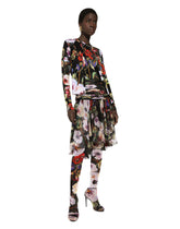 Silk tank top with rose garden print -  | Dolce & Gabbana