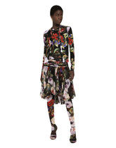 Silk tank top with rose garden print -  | Dolce & Gabbana