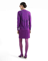 Wool cardigan with lace -  | Dolce &amp; Gabbana