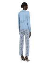 Cashmere and silk cardigan with lace inlay -  | Dolce &amp; Gabbana