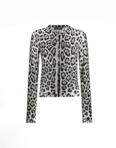 Silk leopard print cardigan -  | Dolce &amp; Gabbana