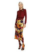 Silk cardigan with flower appliqué -  | Dolce & Gabbana