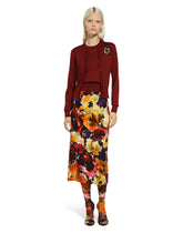 Silk cardigan with flower appliqué -  | Dolce & Gabbana